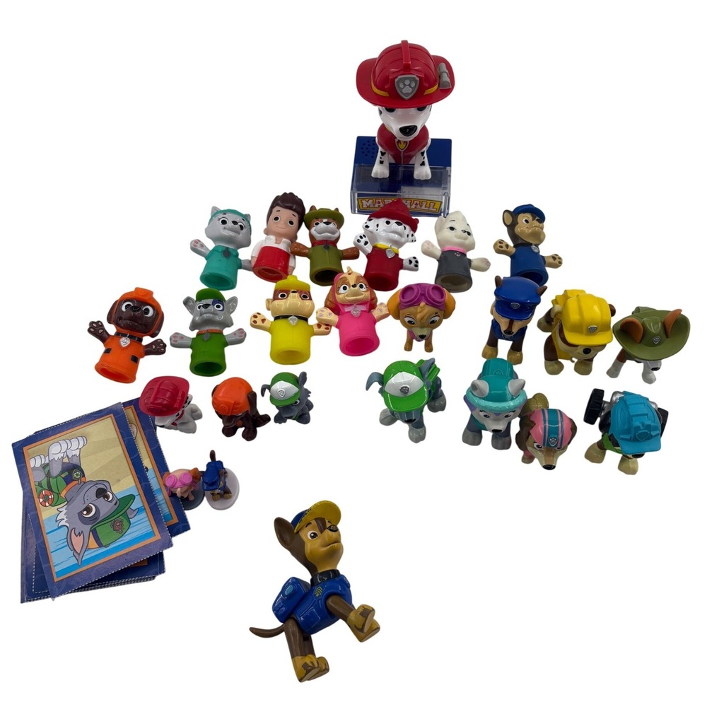 PAW Patrol 35-Piece Megalot: Rare Figures, Finger Puppets, Display Pups & Cards